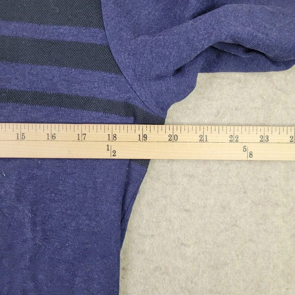 Ted Baker Sweater Mens 3 Blue Striped Pullover Crew Neck Preppy